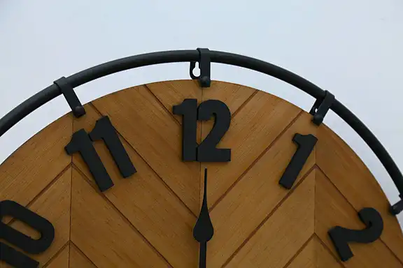 vintage wooden clock